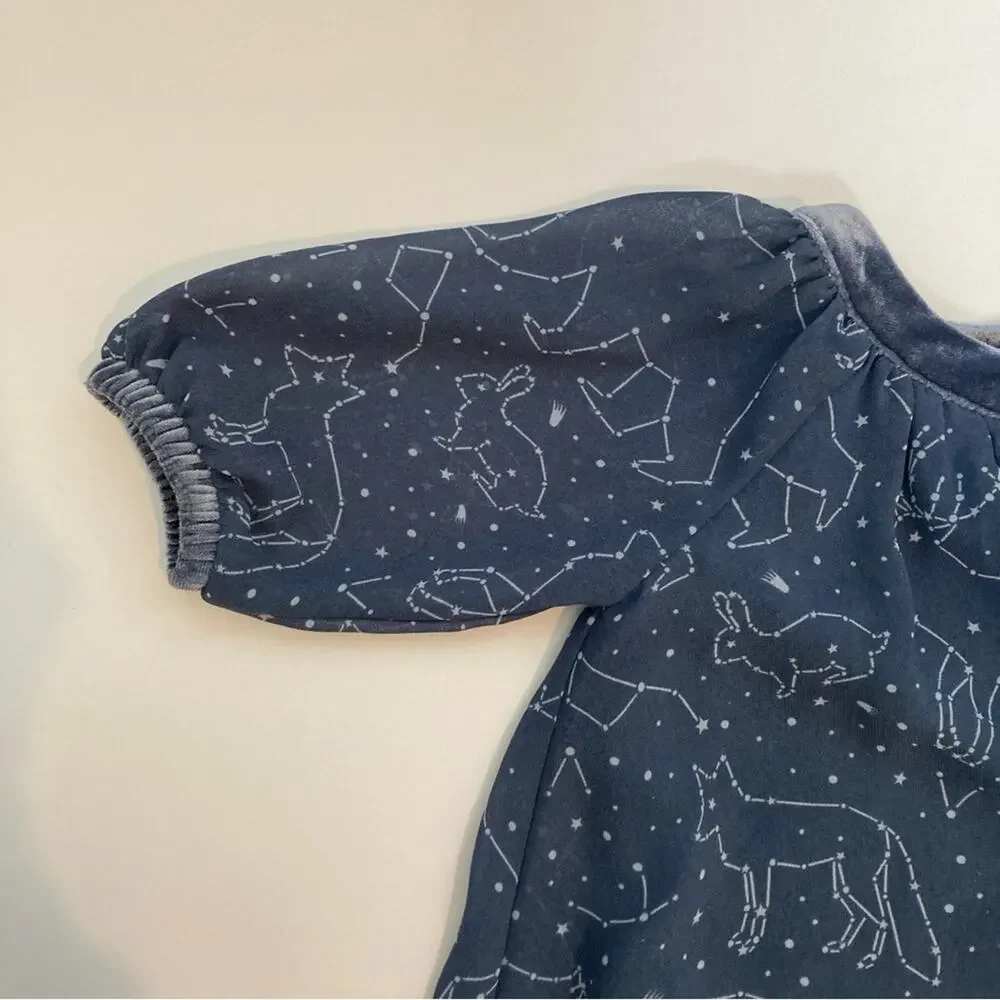 OshKosh B’Gosh Genuine Kids Blue Constellations Stars Dress Toddler 18 Months